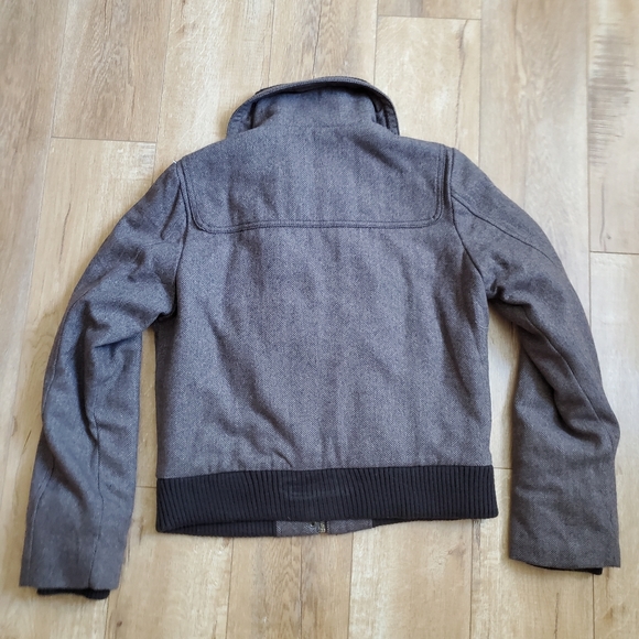 New American Eagle Outfitters Wool Blend Toggle Jacket Bomber Women’s Size L - Picture 2 of 9